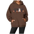 thumbnail image 2 of WEAIXIMIUNG Mode Femmes Hoodies & Sweatshirts 3X Décontracté Col Rond Poche Imprimé Hoodie, 2 of 3
