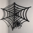 thumbnail image 4 of Black Web Decoration, 20 X 20 Inch Fake Web With, Scary Spooky Halloween Decor for Wall, Corner, and Ceiling, Single Piece, 4 of 8