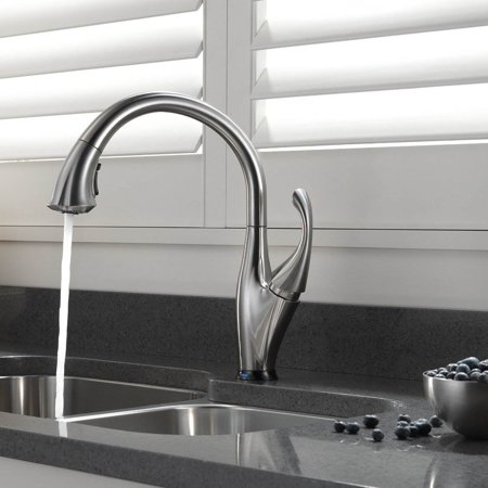 Delta Addison Single Handle Kitchen Faucet Arctic Stainless Steel