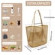 thumbnail image 3 of Bolsa de Playa VOROLO Bolsa de Malla Tote Fairycore Hobo para Hombro Marrón, 3 of 6