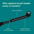 thumbnail image 3 of Quip Rev Oscillating Electric Toothbrush Head, Adult Compact Head Refill, Black, 2 Pack, 3 of 10