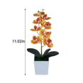 thumbnail image 3 of Flower*1 Pot Clearance! Artificial Flowers in Pot Decor Orchid Flower Arrangements Faux Flowers Bouquets in Pot Table Centerpieces Holiday Dinning Coffee Room Table Kitchen Decoration, 3 of 4