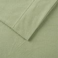 thumbnail image 3 of Green Micro Fleece Sheet Set - Ultra Soft 100% Polyester Bedding - Cozy and Warm Twin/Full/Queen Size Comfort for All Seasons - Hypoallergenic and Durable, 3 of 3