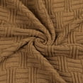 thumbnail image 5 of PiccoCasa 100% Cotton Knitted Lightweight Kids Throw Blanket for Sofa or Bed Brown, 5 of 6