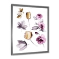 thumbnail image 2 of Designart 'Orange and Pink Wildflowers' Traditional Framed Art Print, 2 of 4