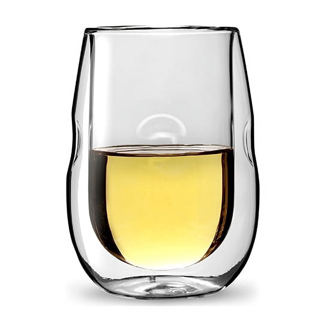 Moderna Artisan Series Double Wall Insulated 10 oz Wine Glasses, Set of 4