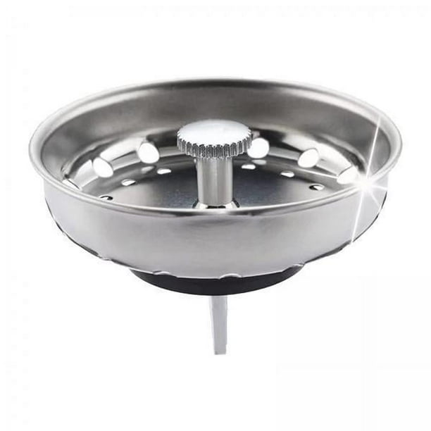 Colador de fregadero,Tapón de colador de acero inoxidable para fregadero de cocina,Tapón de desagüe Filtro de lavabo Desagüe del lavabo del baño,Accesorios para coladores y tapones de