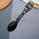 thumbnail image 5 of Spork portátil Abrelas Llave Vajilla Cubiertos funcionales Utensilios Cubiertos para Mochilero Viajar Picnic de emergencia Negro Macarena Cuchara Multifuncional, 5 of 8