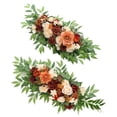 thumbnail image 1 of 2 piezas de arco de boda con flores colgantes, guirnalda de flores, fondo, guirnalda artificial Naranja, 1 of 6