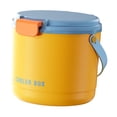 thumbnail image 1 of Cubo de hielo portátil mantener contenedor helado contenedor de almacenamiento de hielo para actividades al aire libre en casa buffet entretenimiento Azul naranja, 1 of 8