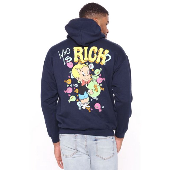 Richie Rich The Poor Little Rich Boy Hooded Sweatshirt Hoodie (Small)