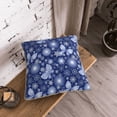 thumbnail image 5 of KLL Beautiful Snowflake Butterfly Decorative Throw Pillow Covers Velvet Soft for Couch Sofa Bedroom Living Room Outdoor (No pillow core)- 20"x20", 5 of 5