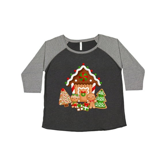 Inktastic Gingerbread House Christmas Women's Plus Size T-Shirt