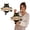 S - 7.87 Inch, variant on Black Cat Welcome Sign, Wooden Hanging Door Decor with Bat and Spider Accents, 1 Pack 7.87x7.87 Inch