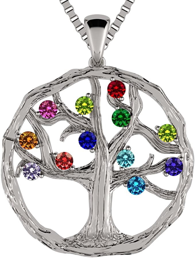 Mother's Day Necklaces with Birthstones