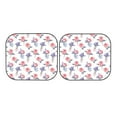 thumbnail image 7 of Xecao Lavender Flowers for Foldable Car Sun Shades (2-Pack) offer sun protection with an easy-fold design for convenient windshield shading., 7 of 7