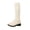 White, variant on Women's Wool Knee High Boots Round Toe Platform Wedge Chunky Boots Fashion Comfortable Warm Walking Shoes for Fall Winter Daily Wear
