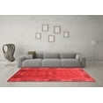 thumbnail image 3 of Ahgly Company Indoor Square Oriental Red Industrial Area Rugs, 3' Square, 3 of 4