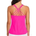 thumbnail image 5 of HAPIMO Women's Bikini Set Modest Coverage Swimming Use Ideal For Summer Water Activities Comfortable For All Day Wear Hot Pink M, 5 of 6