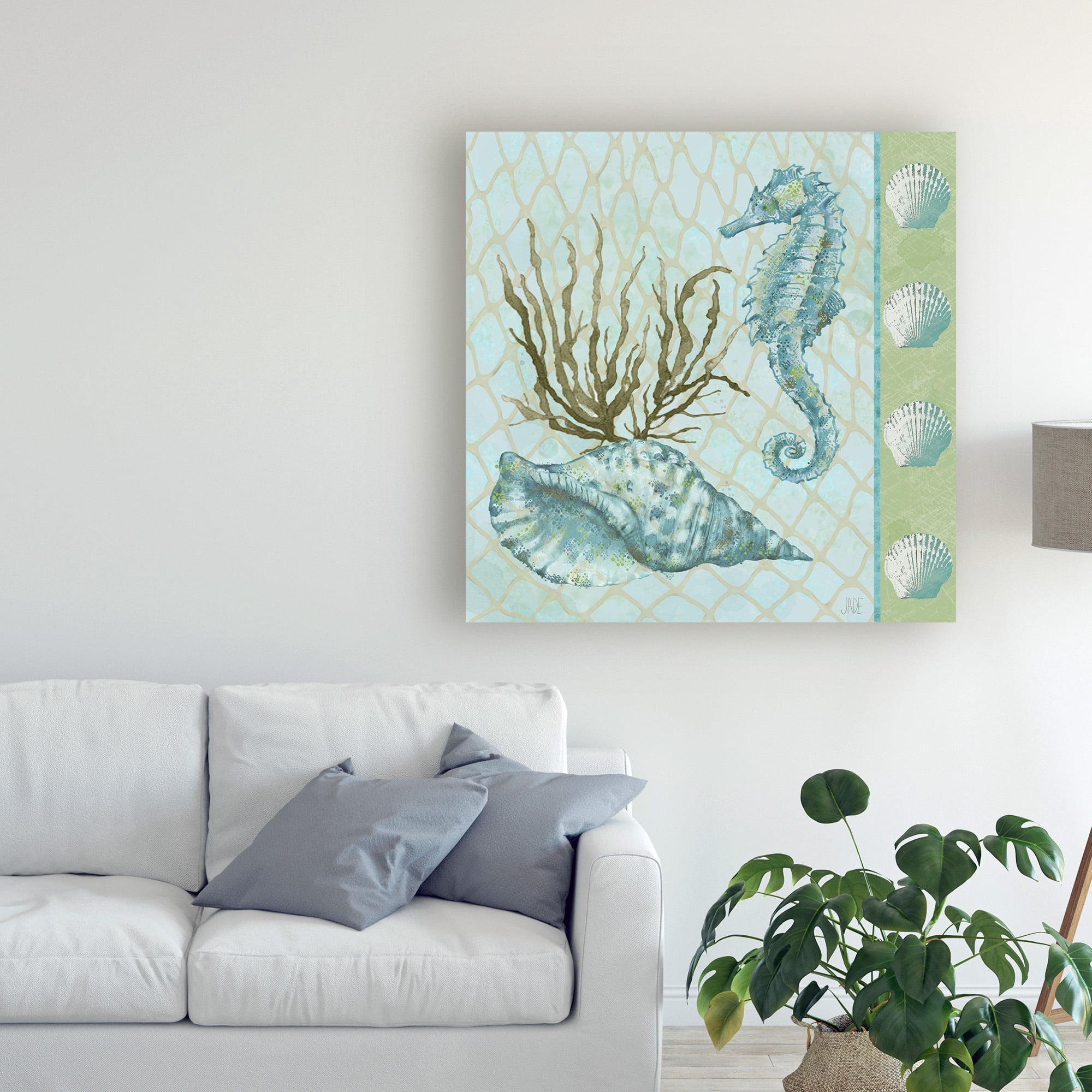 Trademark Fine Art 'Under Sea I' Canvas Art by Jade Reynolds