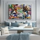 thumbnail image 3 of Pinturas en lienzo de Arte de Graffiti de Mickey Mouse de Disney en la pared, carteles e impresiones, Pato Donald, imagen de arte callejero abstracto, Cuadros, 3 of 3