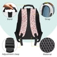 thumbnail image 4 of Yspwyqan Kids Girls Backpack, 17 Inch Large Capacity School Bag, Double Zipper with Front Pocket, Pink Leopard Bow Lightweight Bookbag for Middle High School Travel, 4 of 7