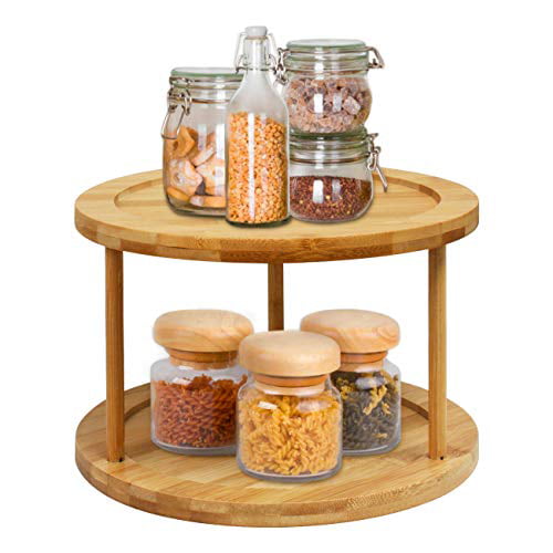 Lazy Susan Turntable 9 Inch Single Round Rotating Kitchen Spice Organizer For 
