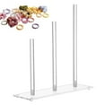 thumbnail image 3 of YIEMEEN Hair Ornament Organizer Stand Hair Accessory Display Rack Scrunchie Holder Stand Hairband Display Rack for Hair Tie, 3 of 11