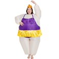 thumbnail image 1 of Disfraz Hinchable de Sumo - Disfraz Hinchable Insólito - Calidad Premium - Talla Adulto - Poliéster - Cómodo de Usar - Resistente - Sistema de Inflado Incluido (Falda Ballet Morada) oso de fresa Electrónica, 1 of 4