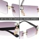 thumbnail image 3 of unbranded Montura De Gafas De Sol Decorativas Con Diamantes Negras Para Fiesta Y, 3 of 6