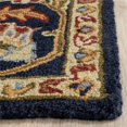 thumbnail image 4 of Safavieh Blossom Collection BLM219A Handmade Navy Premium Wool Area Rug (5' x 8'), 4 of 8