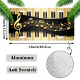 thumbnail image 2 of 1 Pcs 2D Flat License Plate Covers & Frames, Piano with Musical For Decorative Front, Waterproof For Decoration Aluminum License Plate Covers & Frames Cover For Men Women, 12" X 6", 2 of 7