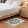 thumbnail image 3 of Uermei 2'x3' Soft Washable Area Rug: Non-Slip Stain-Resistant Indoor Mat, Thin & Easy-Clean Small Entryway Rug for Hallway, Bedroom, Bathroom, Kitchen, Office - Blue Golden, 3 of 12