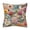 B-1pc#062, variant on Breathable Linen Pillowcase with 3D Floral Digital Print, Imitation Embroidery Design for Sofa & Bed – Soft Pink Roses & Blue Irises on Beige Background