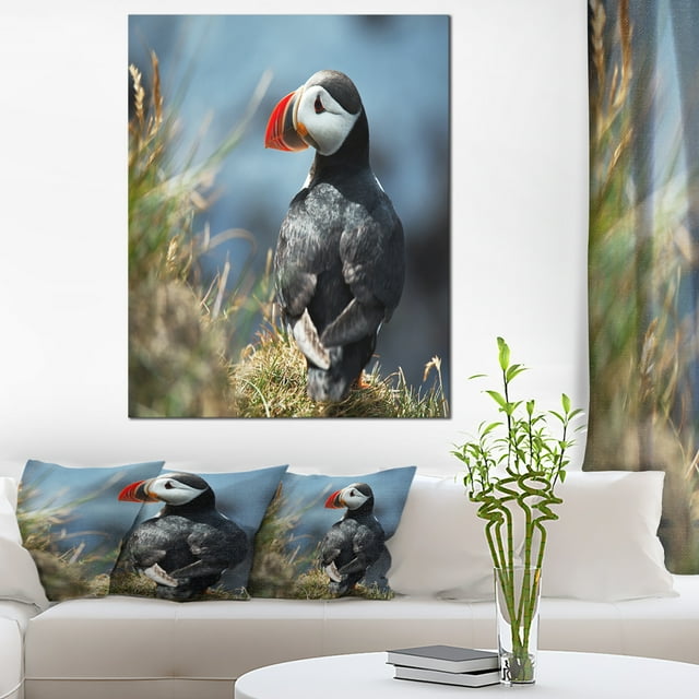 Mignon Puffin Relaxant - Peinture d'Art Animalier