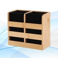 thumbnail image 3 of Eco-Friendly Bamboo Utensil Holder Divider Chopsticks Organizer for Kitchen Spatula Tongs Cutlery Fork Spoon(A Style), 3 of 8