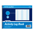 thumbnail image 3 of (2 pack) Adams Activity Log Book, Spiral Bound, 100 Pages, 8.5" x 11", White, 3 of 3