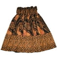 thumbnail image 2 of Hawaiian Pa'u Hula Dancer Dress Skirts, Hawaiian Sea Turtle Tapa Print For Women, Orange., 2 of 3