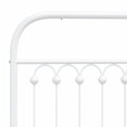thumbnail image 7 of vidaXL Metal Bed Frame without Mattress with Headboard White 59.1"x78.7", 7 of 7