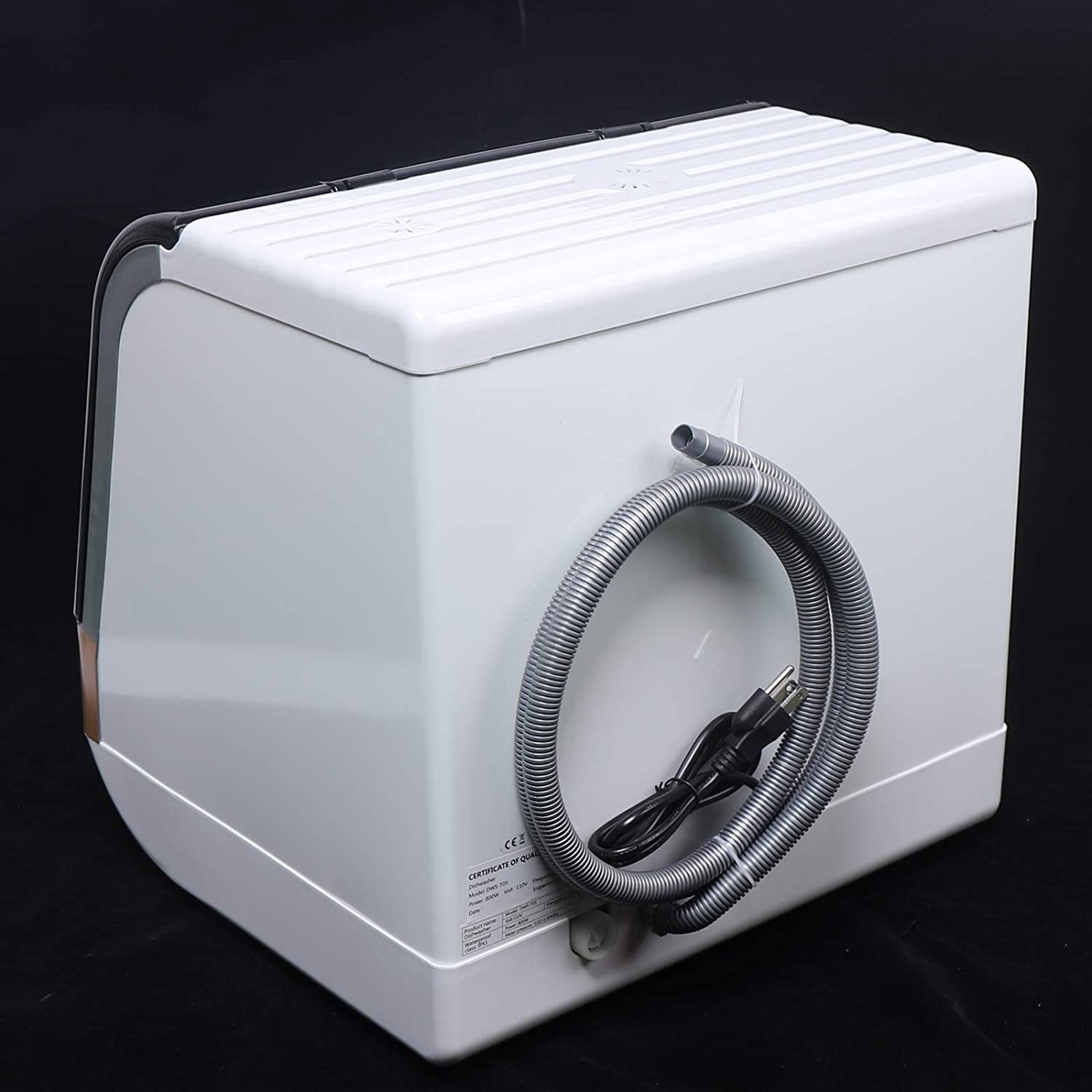 1200W Portable Countertop Dishwasher 4 Washing Programs Display Automatic Dishwashing