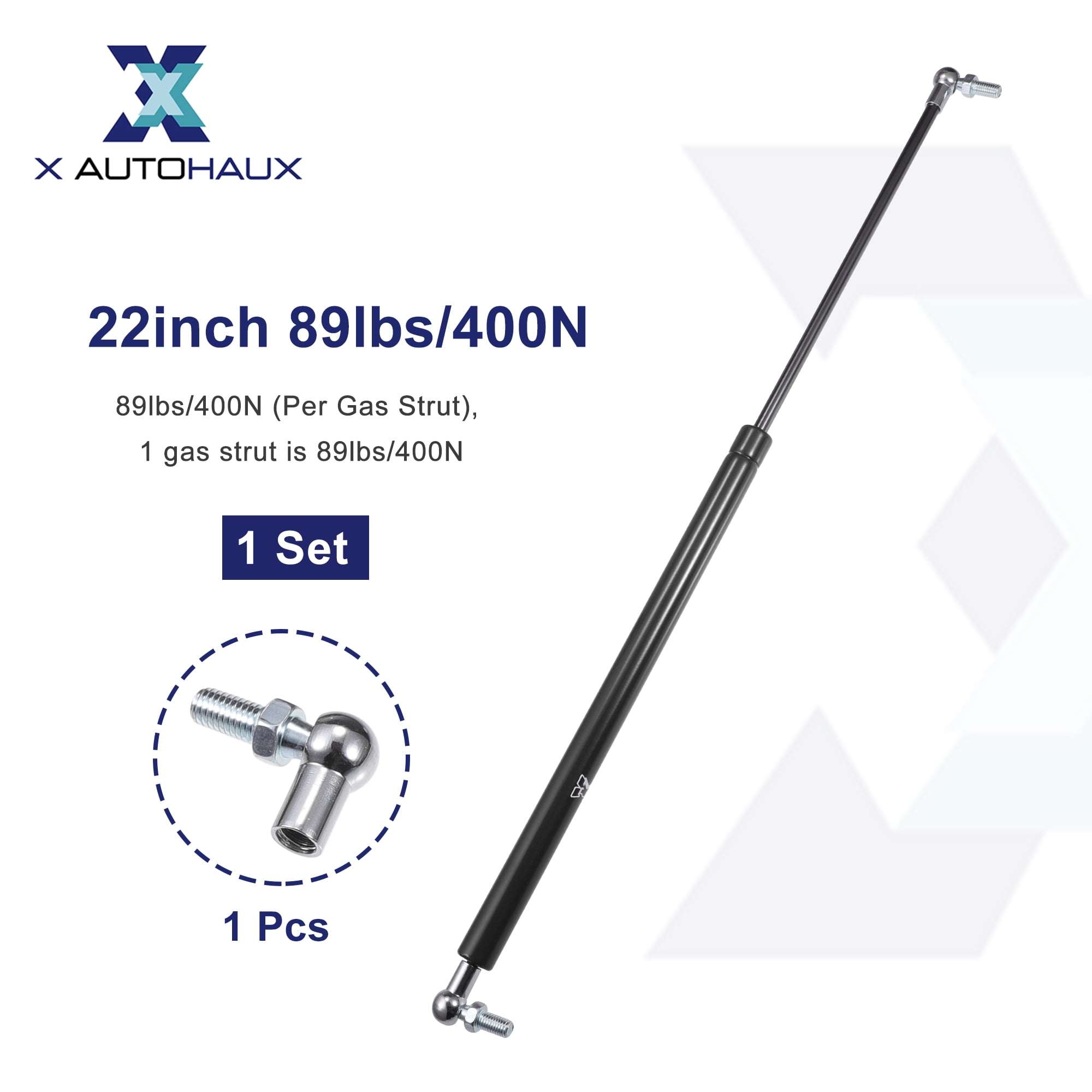 Unique Bargains 22inch Lift Support Strut Gas Spring with Mounting Bracket for RV Car 89lb
