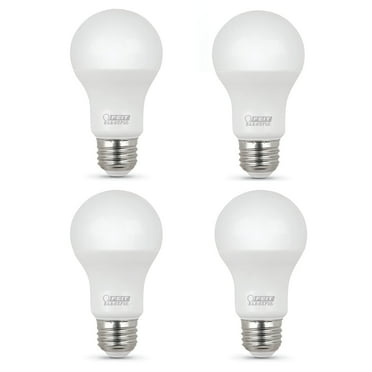 FEIT ELECTRIC A450/850/10KLED/4 4-Pack 40W Equivalent 5.5 Watt Non-Dimmable A19 LED Light Bulbs, 4.4" H x 2.35" D, 5000K Daylight, 4 Piece