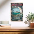thumbnail image 2 of Boca Grande, Florida, Tarpon Fishing Tours Vintage Sign Birch Wood Wall Sign (10x15 Rustic Home Decor, Ready to Hang Art), 2 of 5