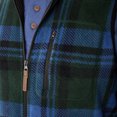 thumbnail image 5 of Men's Smith's Workwear Sherpa-Lined Plaid PolarFleece Vest Color: Hunter Blue 470 Size: M, 5 of 5
