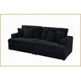thumbnail image 5 of Grey Teddy Fleece 3-Seat Sofa Bed (71.7”) with 2 Pillows - Modern for Living Room, 5 of 10