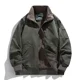 thumbnail image 2 of Chaqueta de solapa de algodón puro para otoño e invierno, cuello de piel de cordero, abrigo informal de terciopelo para hombre, chaqueta de bombardero Jack para hombre, 2 of 4