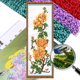 thumbnail image 1 of Kit Punto Cruz Crisantemo Impreso Con Cuentas Bordado Parcial 21x52cm 9CT, 1 of 9