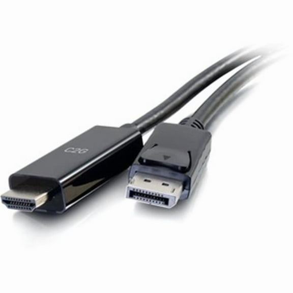 10 ft. DisplayPort to HDMI Adapter Cable - 4K Cable Black