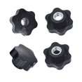 thumbnail image 2 of Tuerca de tornillo con mango de ciruela con revestimiento de goma y orificio pasante, tornillo de mano con cabeza de goma británica, tuerca de tornillo de mano de plástico hexagonal, tuerca, 2 of 5