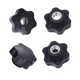 thumbnail image 5 of Tuerca de tornillo con mango de ciruela con revestimiento de goma y orificio pasante, tornillo de mano con cabeza de goma británica, tuerca de tornillo de mano de plástico hexagonal, tuerca, 5 of 5